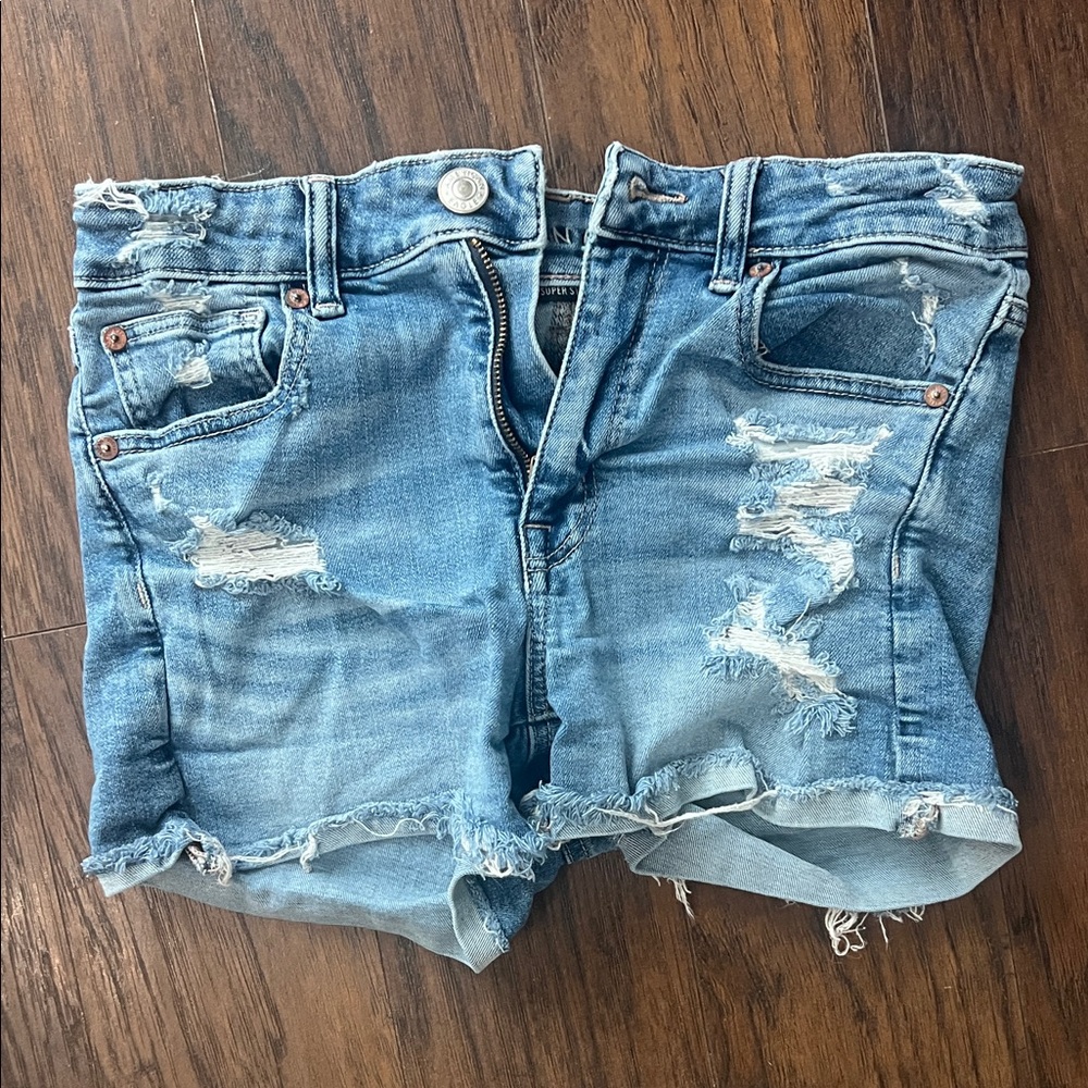 American Eagle Outfitters Light Blue Jean Shorts